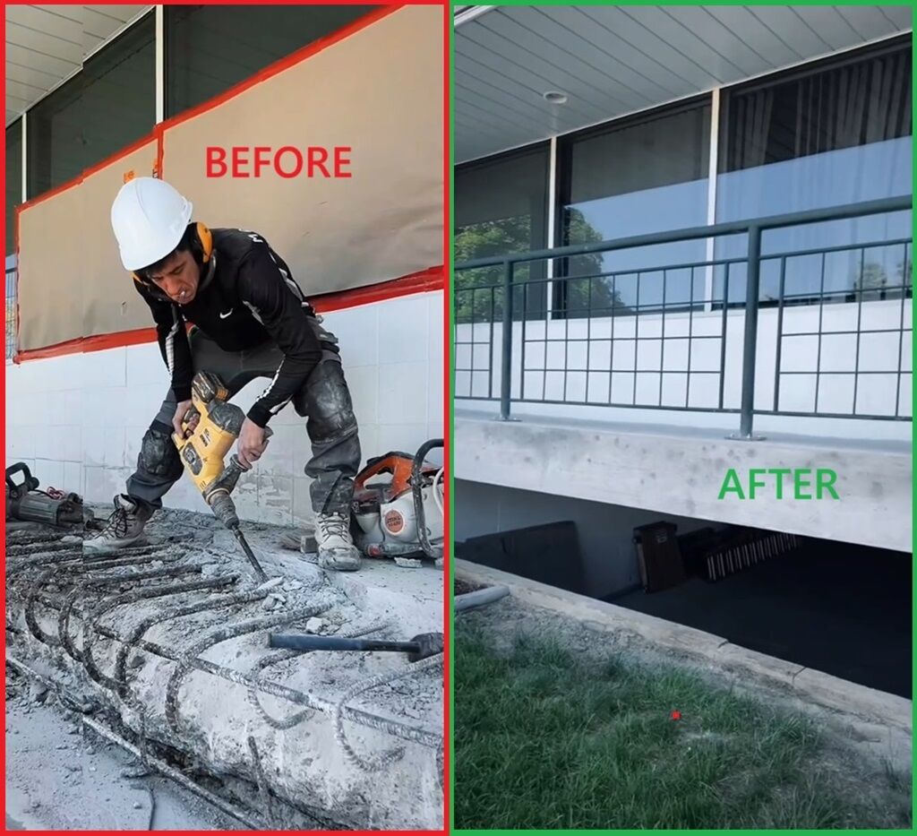 How Much Does Concrete Cancer Repairs Cost? 5 Concrete Cancer Repairs - Concrete Spalling Repairs - Before & After - 21