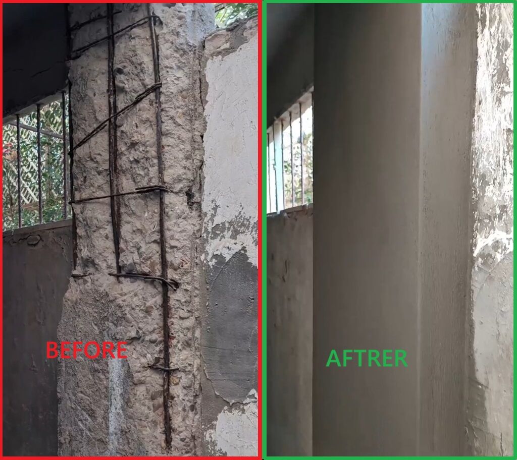 Concrete Cancer Repairs - Concrete Spalling Repairs - Before & After - 11